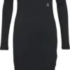 Calvin Klein Shiny Rib High Neck Dress Jurken Dames - Rok - Jurk - Zwart - Maat L 1 Calvin Klein Shiny Rib High Neck Dress Jurken Dames - Rok - Jurk - Zwart - Maat L -Trendyo Trendy Winkel 508x1200