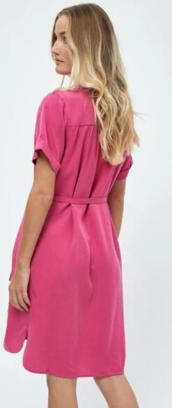Minus Jurk Nilin Shirt Dress 1 Mi5216 7211 Super Pink Dames Maat - 42 -Trendyo Trendy Winkel 508x1200 5