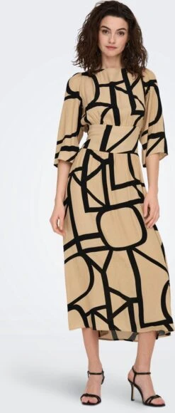 ONLY ONLAVA 3/4 MIDI DRESS PTM Dames Jurk - Maat M -Trendyo Trendy Winkel 511x1200 6