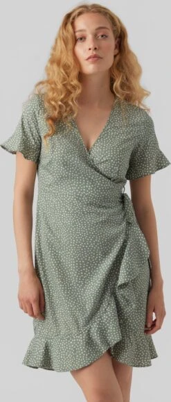VERO MODA VMHENNA 2/4 WRAP FRILL DRESS WVN Dames Jurk - Maat M -Trendyo Trendy Winkel 512x1200 10