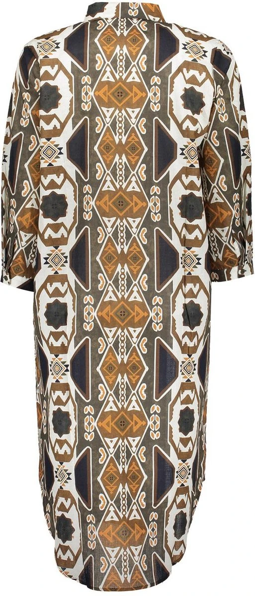 Geisha Jurk Jurk Grafische Etnic Print 37134 20 Sand/rubber Combi Dames Maat - XXL 4 Geisha Jurk Jurk Grafische Etnic Print 37134 20 Sand/rubber Combi Dames Maat - XXL - Afbeelding 2
