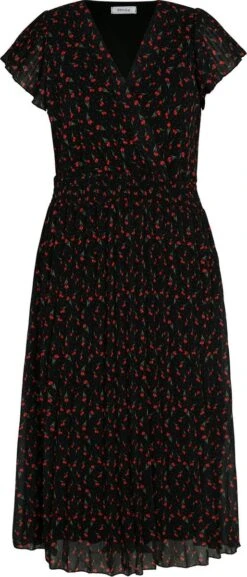 Paprika Lange Plisséjurk Met Tulpenmotief -Trendyo Trendy Winkel 514x1200 17