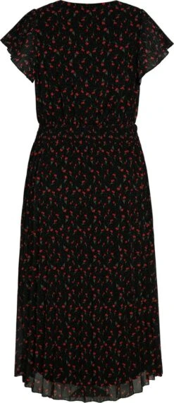 Paprika Lange Plisséjurk Met Tulpenmotief -Trendyo Trendy Winkel 518x1200 1