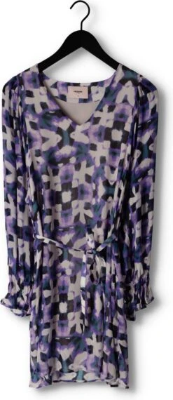 Freebird Wv-aop-ethnic-vis-23- Jurken Dames - Kleedje - Rok - Jurk - Paars - Maat S -Trendyo Trendy Winkel 520x1200 5