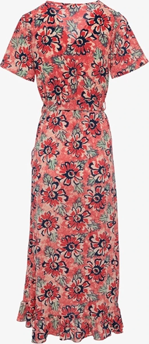 TwoDay Dames Maxi Jurk Bloemenprint Rood - Maat 3XL 5 TwoDay Dames Maxi Jurk Bloemenprint Rood - Maat 3XL - Afbeelding 3