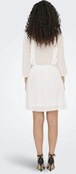 ONLY ONLLONDON 3/4 RUFFLE DRESS NOOS WVN Dames Jurk - Maat L -Trendyo Trendy Winkel 524x1200