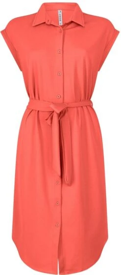 Zoso Jurk Mason Crepe Fabric Dress 231 0400 Pink Dames Maat - XXL