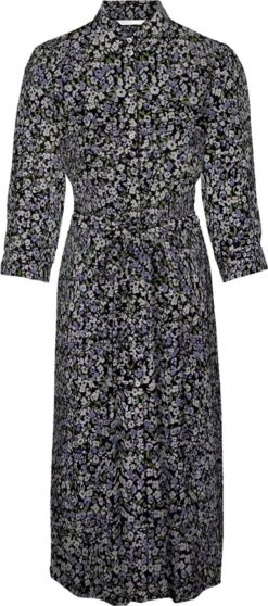 ONLY ONLNOVA LUX 3/4 LONG SHIRT DRESS AOP PTM Dames Jurk - Maat M