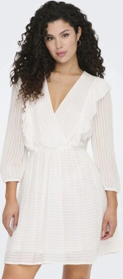 ONLY ONLLONDON 3/4 RUFFLE DRESS NOOS WVN Dames Jurk - Maat L -Trendyo Trendy Winkel 533x1200 1