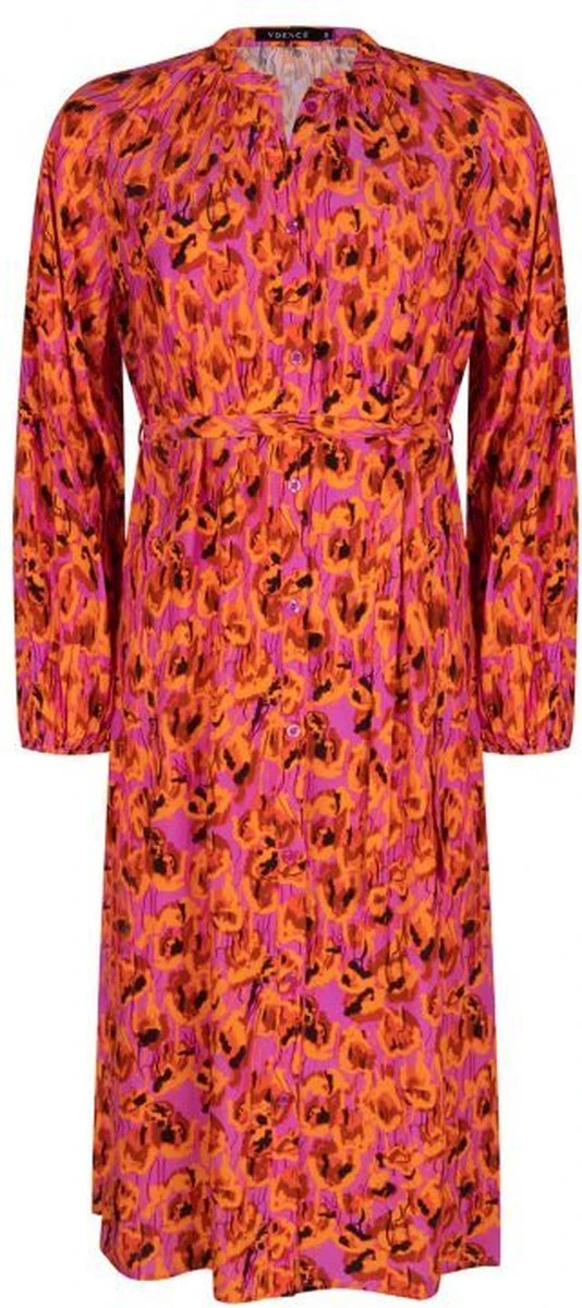 Ydence Dress Aline Jurken Dames - Rok - Jurk - Oranje - Maat XL 8 Ydence Dress Aline Jurken Dames - Rok - Jurk - Oranje - Maat XL - Afbeelding 6