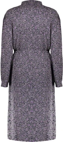 Geisha Jurk Shirtdress Grafische Floral Print 27845 20 Black/lilac Dames Maat - L -Trendyo Trendy Winkel 535x1200 1