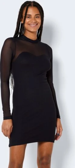 NOISY MAY NMSTINE L/S MIX DRESS Dames Jurk - Maat XS 12 NOISY MAY NMSTINE L/S MIX DRESS Dames Jurk - Maat XS -Trendyo Trendy Winkel 538x1200 1