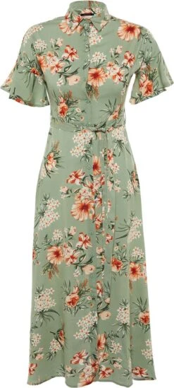 Trendyol Vrouwen Standaard Mouw Kraag Overhemdjurk Jurk -Trendyo Trendy Winkel 540x1200 10