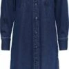 PIECES PCNURSEL LS DENIM SHIRT DRESS BC Dames Jurk - Maat XS -Trendyo Trendy Winkel 554x1200 1