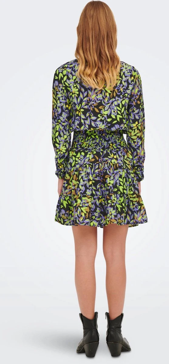 Only Jurk Onlalora L/s Smock Dress Ptm 15271633 Black/town Flowe Dames Maat - M 6 Only Jurk Onlalora L/s Smock Dress Ptm 15271633 Black/town Flowe Dames Maat - M - Afbeelding 4