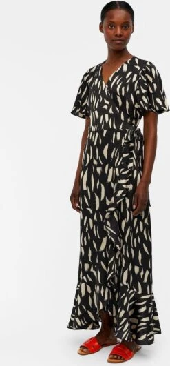 OBJECT OBJPAPAYA S/S WRAP LONG DRESS A DIV Dames Jurk - Maat 42 -Trendyo Trendy Winkel 558x1200 3