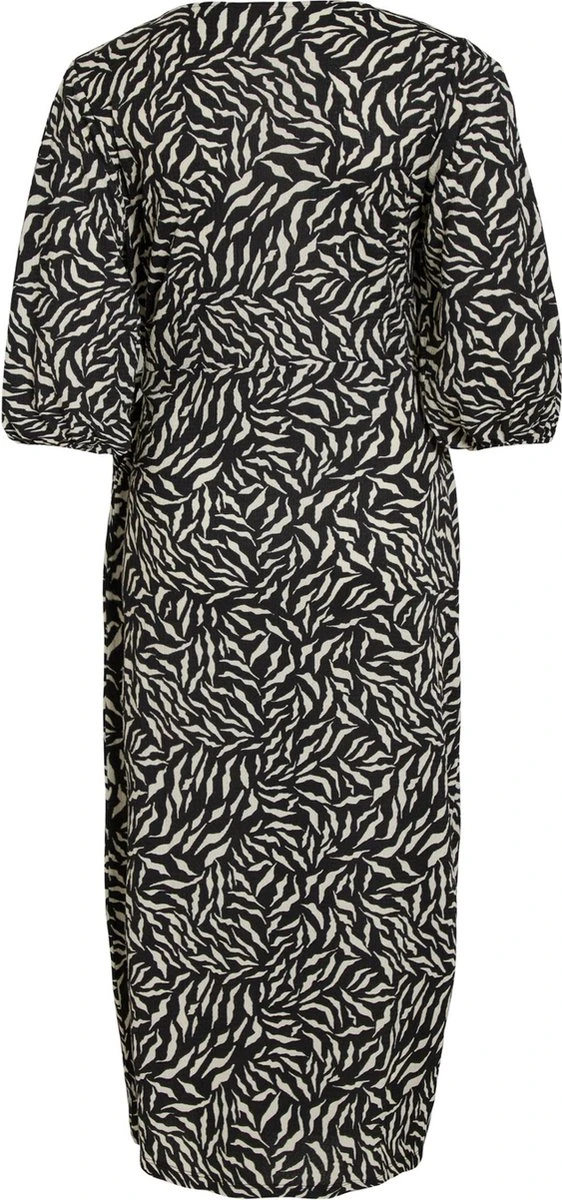 Vila Jurk Visteffi Zafia 3/4 Midi Wrap Dress/su 14086515 Black/zafia Dames Maat - M 4 Vila Jurk Visteffi Zafia 3/4 Midi Wrap Dress/su 14086515 Black/zafia Dames Maat - M - Afbeelding 2