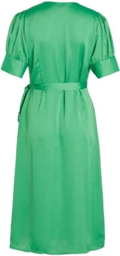 Vila Jurk Vinaria S/s Wrap Midi Dress/dc/su 14083215 Green Bee Dames Maat - 44 -Trendyo Trendy Winkel 564x1200 9