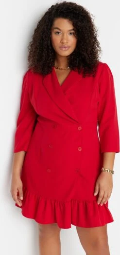 Trendyol Vrouwen Standaard Mouw Reverskraag Basis Grote Maten Jurk 22 Trendyol Vrouwen Standaard Mouw Reverskraag Basis Grote Maten Jurk -Trendyo Trendy Winkel 567x1200 7