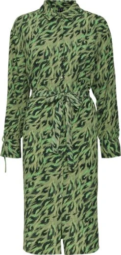 VERO MODA VMFREJA LS BLK SHIRT DRESS WVN Dames Jurk - Maat S