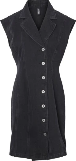 PIECES PCAMA LEAH SL DENIM DRESS BC Dames Jurk - Maat S