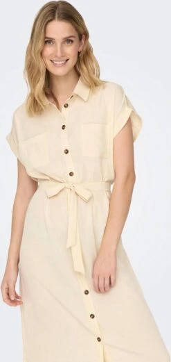 Only Jurk Onlhannover S/s Shirt Dress Noos Wv 15191953 Birch Dames Maat - 40 -Trendyo Trendy Winkel 569x1200 6