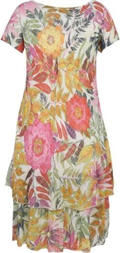 Paprika Korte, Katoenen Jurk Met Bloemenmotief -Trendyo Trendy Winkel 571x1200 3