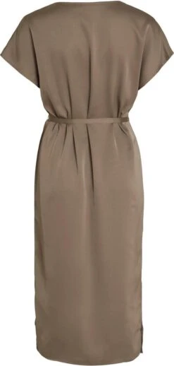 Vila Jurk Viellette V-neck S/s Dress/su - Noo 14078865 Walnut Dames Maat - 38 -Trendyo Trendy Winkel 572x1200 2