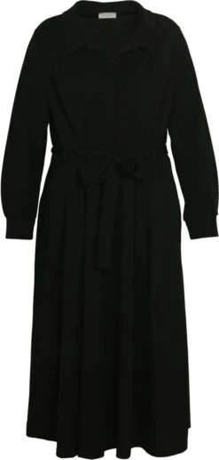 Promiss Halflange, Effen Uitlopende Jurk -Trendyo Trendy Winkel 573x1200 7