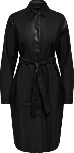 ONLY ONLAINO FAUX LEATHER SHACKE DRESS OTW Dames Jurk - Maat S