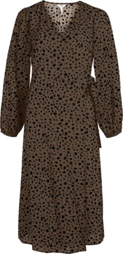 OBJECT OBJSELINE WRAP DRESS PB12 DIV Dames Jurk - Maat 40