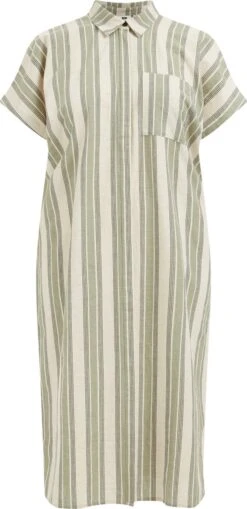 WE Fashion Dames Jurk Met Dessin - Curve