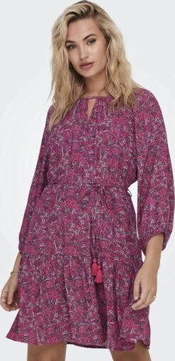 ONLY ONLKEIRA 7/8 TASSEL DRESS PTM Dames Jurk - Maat L -Trendyo Trendy Winkel 584x1200 1