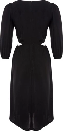 Trendyol Vrouwen Standaard Mouw V-hals A-lijn Plus Size Jurk -Trendyo Trendy Winkel 585x1200 5