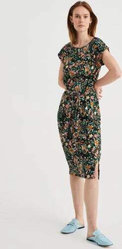 WE Fashion Dames Jurk Met Structuur -Trendyo Trendy Winkel 588x1200