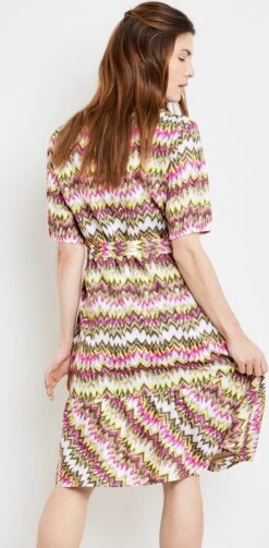 GERRY WEBER Dames Jurk Met A-lijn Grün/Lila/Pink Druck-44 -Trendyo Trendy Winkel 589x1200 5