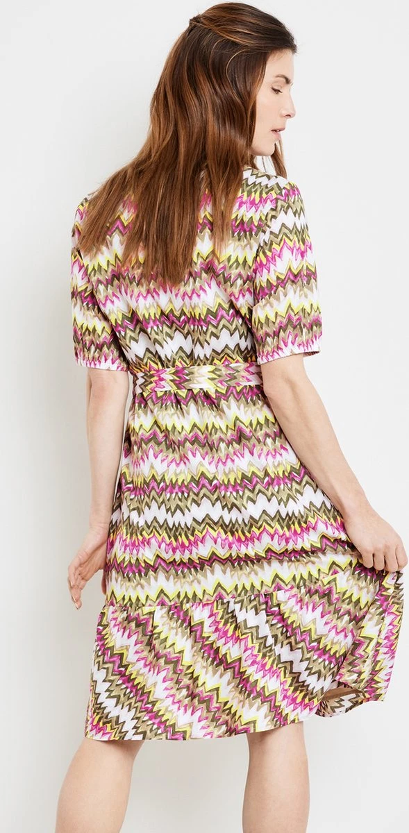 GERRY WEBER Dames Jurk Met A-lijn Grün/Lila/Pink Druck-46 5 GERRY WEBER Dames Jurk Met A-lijn Grün/Lila/Pink Druck-46 - Afbeelding 3