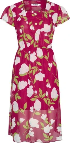 Merkloos Yuna MIDI SHIRT Spring 2022 DRESS WVN Dames Jurk -Bordeaux Red- L/XL