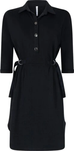 Zoso Jurk Judith Dress With Detail 231 0008 Navy Dames Maat - M