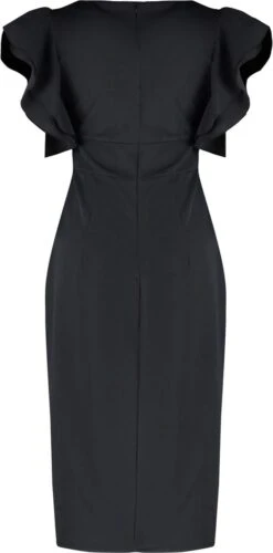 Trendyol Vrouwen Gepofte/ruche Mouw V-hals Bodycon Plus Size Jurk -Trendyo Trendy Winkel 593x1200 15