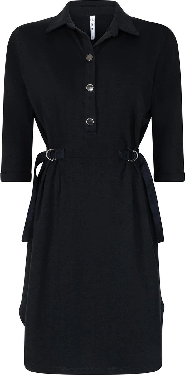 Zoso Jurk Judith Dress With Detail 231 0008 Navy Dames Maat - XXL 3 Zoso Jurk Judith Dress With Detail 231 0008 Navy Dames Maat - XXL