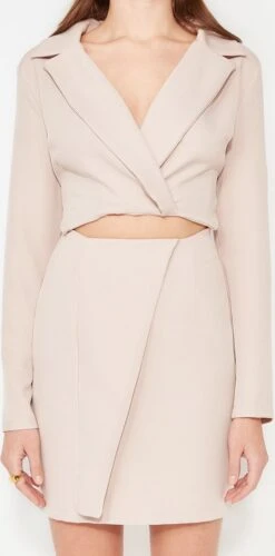 Trendyol Vrouwen Standaard Mouw Cache-coeur Omslag Jurk -Trendyo Trendy Winkel 593x1200 7