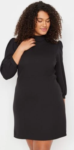 Trendyol Vrouwen Ballon Mouw Staande Kraag A-lijn Plus Size Jurk 17 Trendyol Vrouwen Ballon Mouw Staande Kraag A-lijn Plus Size Jurk -Trendyo Trendy Winkel 595x1200 6