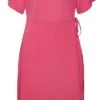 Vero Moda Jurk Vmsaki Ss Calf Wrap Dress Wvn Ga No 10287361 Pink Yarrow Dames Maat - M