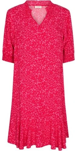 Freequent Jurk Fqadney Dress 201459 Lollipop W Carmine Rose Dames Maat - M
