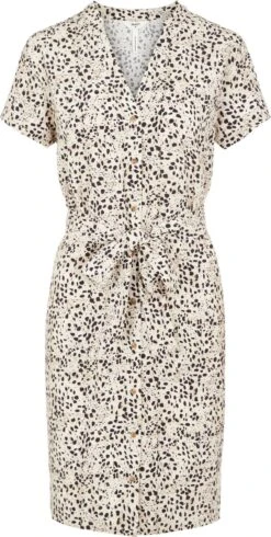OBJECT OBJHESSA BIRDY S/S SHIRT DRESS REP .C Dames Jurk - Maat 40