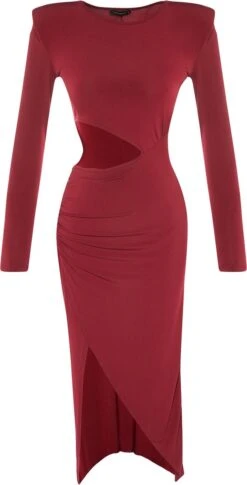 Trendyol Vrouwen Standaard Mouw Ronde Hals Omslag Jurk 17 Trendyol Vrouwen Standaard Mouw Ronde Hals Omslag Jurk -Trendyo Trendy Winkel 611x1200 5