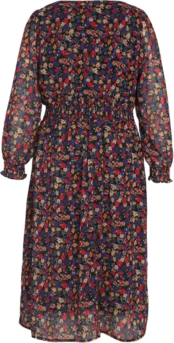 Paprika Halflange Jurk Met Geknoopte Kraag En Bloemetjesmotief 6 Paprika Halflange Jurk Met Geknoopte Kraag En Bloemetjesmotief - Afbeelding 4