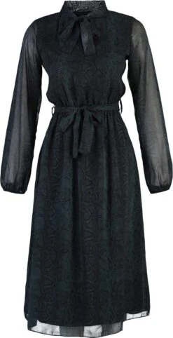 Trendyol Vrouwen Ballon Mouw Sjaalkraag Verschuiving Jurk -Trendyo Trendy Winkel 615x1200 4