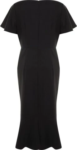 Trendyol Vrouwen Fluit Mouw Ronde Hals Bodycon Plus Size Jurk -Trendyo Trendy Winkel 617x1200 10